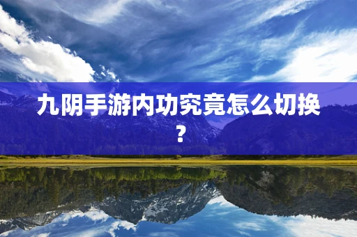 九阴手游内功究竟怎么切换？