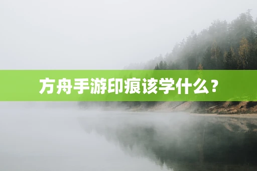 方舟手游印痕该学什么？