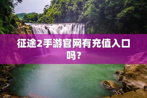 征途2手游官网有充值入口吗？