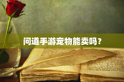 问道手游宠物能卖吗？