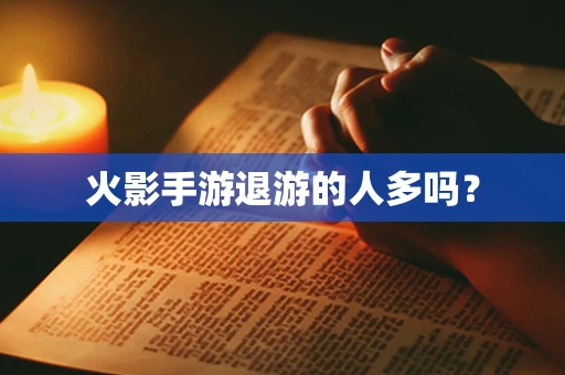 火影手游退游的人多吗？