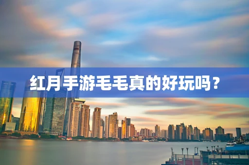 红月手游毛毛真的好玩吗？