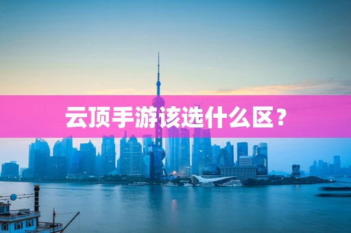 云顶手游该选什么区？