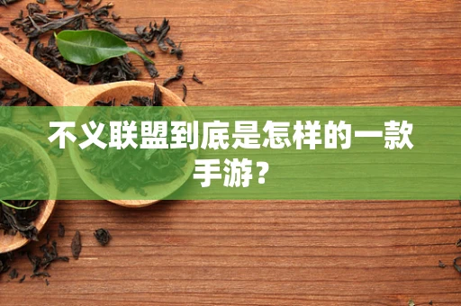 不义联盟到底是怎样的一款手游？