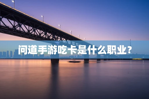 问道手游吃卡是什么职业？