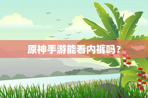 原神手游能看内裤吗？