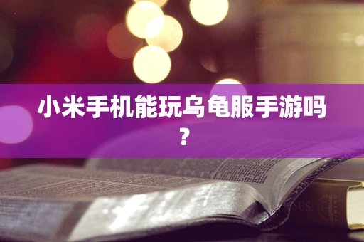 小米手机能玩乌龟服手游吗？