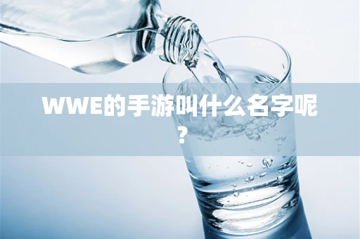 WWE的手游叫什么名字呢？