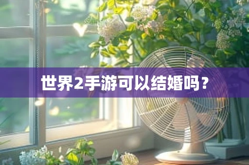 世界2手游可以结婚吗？