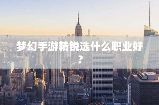 梦幻手游精锐选什么职业好？