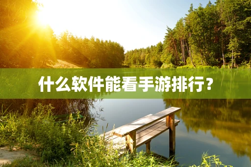 什么软件能看手游排行？