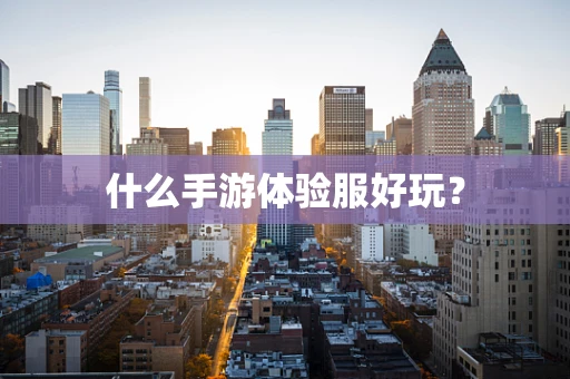 什么手游体验服好玩？