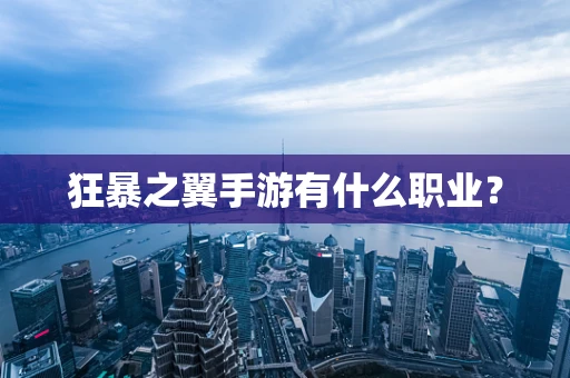 狂暴之翼手游有什么职业？