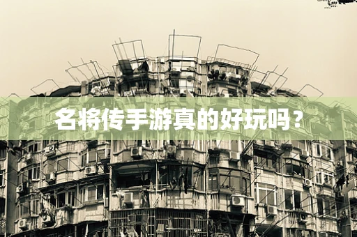 名将传手游真的好玩吗？