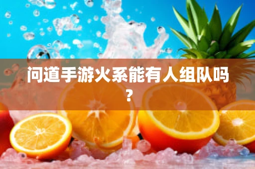 问道手游火系能有人组队吗？