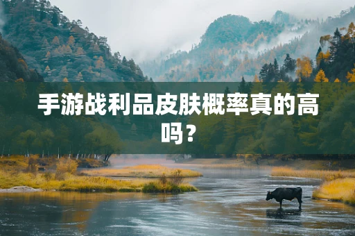 手游战利品皮肤概率真的高吗？