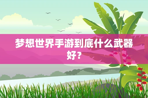 梦想世界手游到底什么武器好？