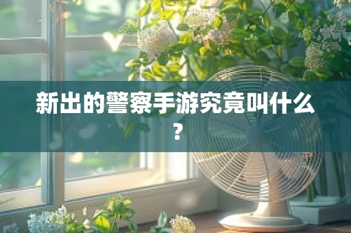新出的警察手游究竟叫什么？